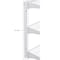 Triton Products Vertical Hang Rail W/ Mounting Hardware, Epoxy Coated Steel, White, 63" L 1701-WHT - alternate 4